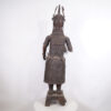 Incredible Benin Bronze Oba Statue 52.5" Tall - Nigeria - African Tribal Art