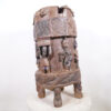 Intricately Hand Carved Yoruba Drum 32" - Nigeria - African Tribal Art