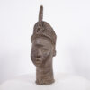 Yoruba Bronze Ife Head Statue 20.25" - Nigeria - African Tribal Art