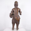 Benin Bronze Soldier Statue 33.25" - Nigeria - African Tribal Art