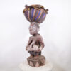 Yoruba Maternity Figural Drum 41.5" - Nigeria - African Tribal Art