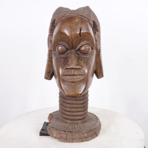 Yoruba Osanmasinmi Altar Head 19.5" - Nigeria - African Tribal Art