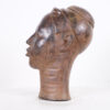 Attractive Benin Bronze Head 12" - Nigeria - African Tribal Art