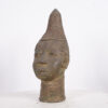 Benin Bronze Head 14" - Nigeria - African Tribal Art