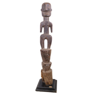 Metoko Figural Post on Base 49" - DR Congo - African Tribal Art