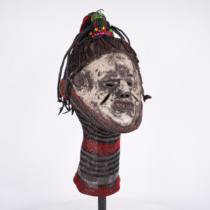 Igbo Mask with Neck Costume from Nigeria 19" - African Tribal Art