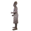 Life-size Benin Bronze Soldier Statue 79.5" - Nigeria - African Tribal Art