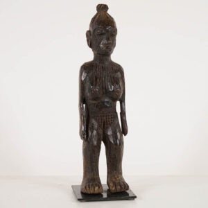 Female Igbo Statue on Base 10" on Base - Nigeria - African Tribal Art