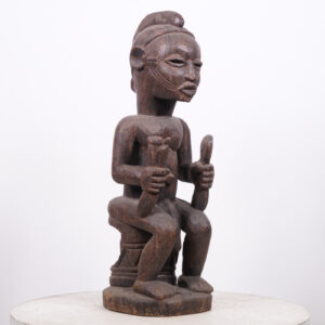 Seated Baule Figure 23.5" - Ivory Coast - African Tribal Art