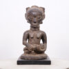 Seated Luba Maternity Figure 17" on Base - DR Congo - African Tribal Art