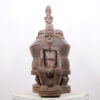 Baule Mouse Oracle African Container with Two Figures 28.5" - Ivory Coast