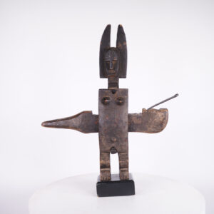 Bamana Figural Door Lock 21" from Mali on Base - African Tribal Art