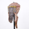 Decorated Kuba Mask from DR Congo 14" - African Tribal Art