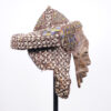 Decorated Kuba Mask from DR Congo 13.5" - African Tribal Art