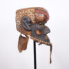 Metal Plated Kuba Bwoom Helmet Mask from DR Congo - African Tribal Art
