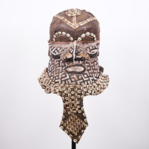 Incredible Kuba Bwoom Helmet Mask from DR Congo - African Tribal Art