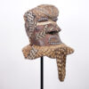Kuba Bwoom Helmet Mask with Metal Overlay from DR Congo - African Tribal Art