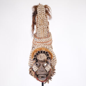 Heavily Decorated Dan Guere Mask 32" - Ivory Coast - African Tribal Art