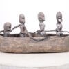 Yoruba Wooden Boat with Enslaved Passengers 24" Long - Nigeria - African Tribal Art