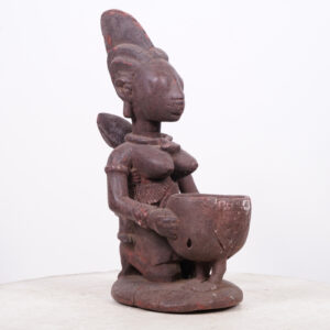Yoruba Maternity Figure 16.5" - Nigeria - African Tribal Art