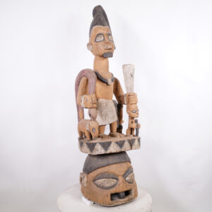 Yoruba Janus Epa Mask with Multiple Figures 52" - Nigeria - African Tribal Art