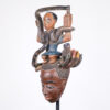 Guro Figural Mask with Snakes 22" - Ivory Coast - African Tribal Art