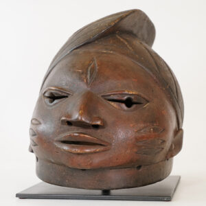 Yoruba Gelede Headcrest Mask on Stand 10.5" - Nigeria - African Tribal Art