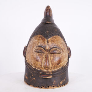 Suku Helmet Mask from DR Congo 14.25" - African Tribal Art