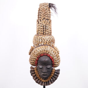 Heavily Decorated Dan Mask 32" - Ivory Coast - African Tribal Art