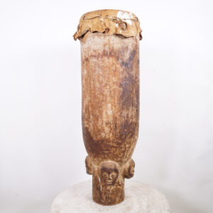 Central African Drum 38" - Tribal Art