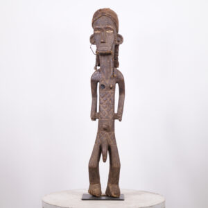 Tanzanian Male Figure on Base 36.5" - African Tribal Art