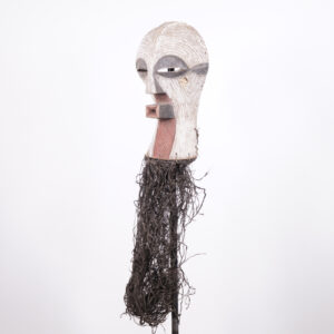 Songye Kifwebe Mask with Raffia 45" - DR Congo - African Tribal Art