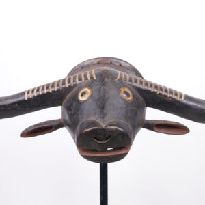 Tabwa Bull Mask 28" Wide - DR Congo - African Tribal Art