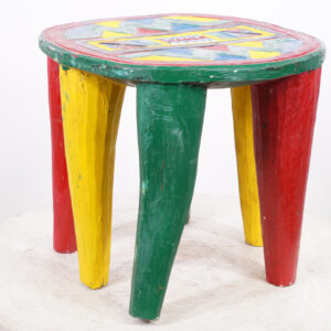 Nupe African Stool 14" Wide - Nigeria - Tribal Art