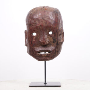 Suku Mask on Stand from DR Congo 15" - African Tribal Art