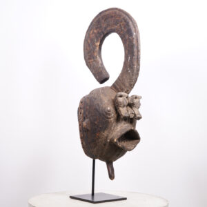 Gurunsi Mask from Burkina Faso on Stand 32.5" - African Tribal Art
