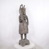 Incredible Benin Bronze Oba Statue 48" - Nigeria - African Tribal Art