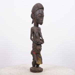 Beautiful Baule Maternity Figure 20" - Ivory Coast - African Tribal Art