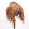 Interesting Kuba Mask with Raffia Hair from DR Congo 20" - African Tribal Art