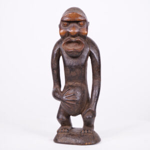 Intriguing Bulu Monkey Statue 12" - Cameroon - African Tribal Art