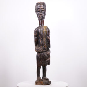Makonde Hunter Figure from Tanzania 37.5" - African Tribal Art